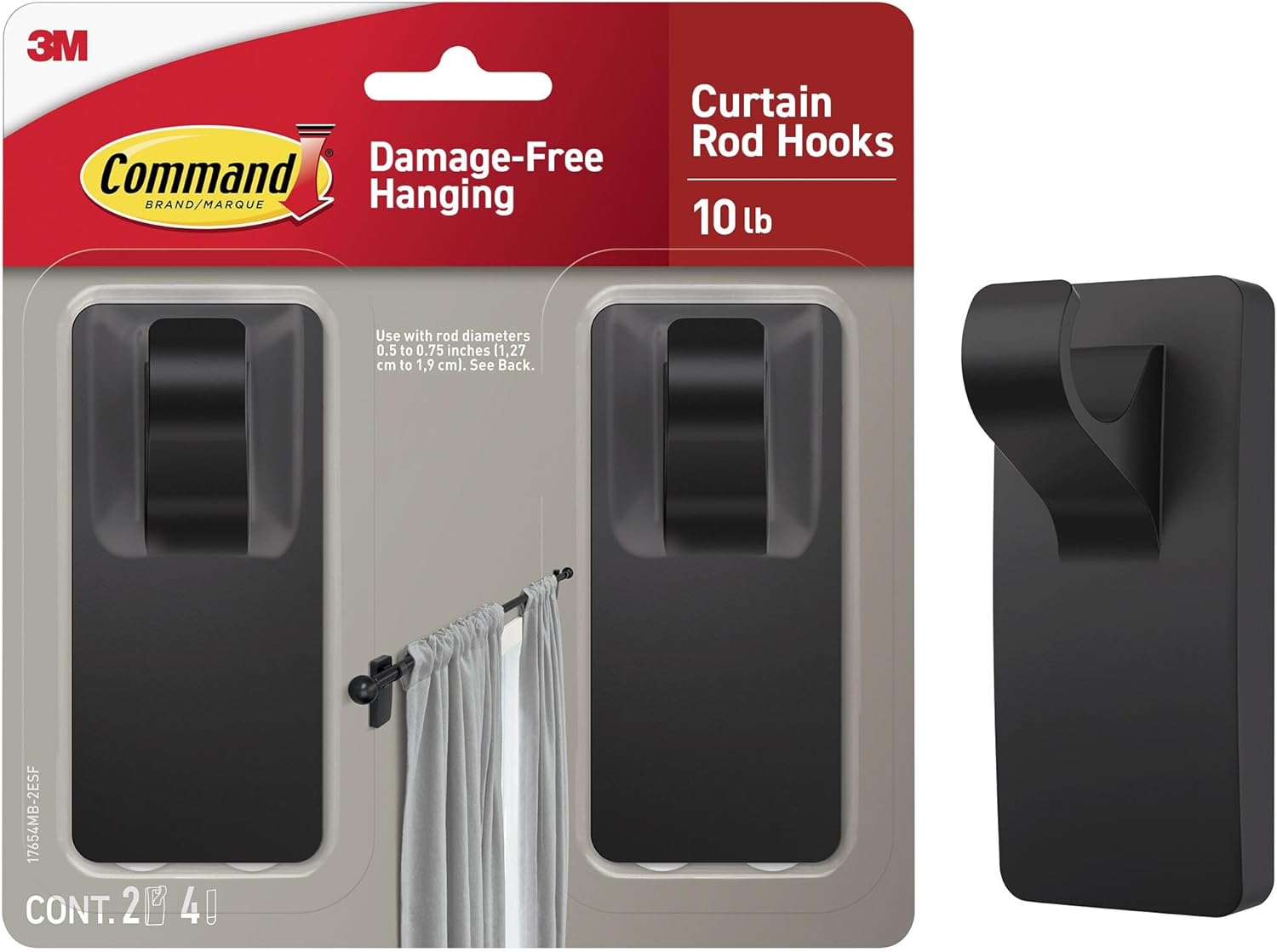 Command_10_lb_Matte_Black_Curtain_Rod_Hooks,_2_Hooks_and_4_Strips,_No_Drilling_Home_Decor_and_Room_Decor,_Use_with_Rod_Diameters_0.5-0.75"_|_10_lb,_4_Command_Strips,_Damage_Free,_Curtain_Rods_Hangers,_Home_and_Room_Decor