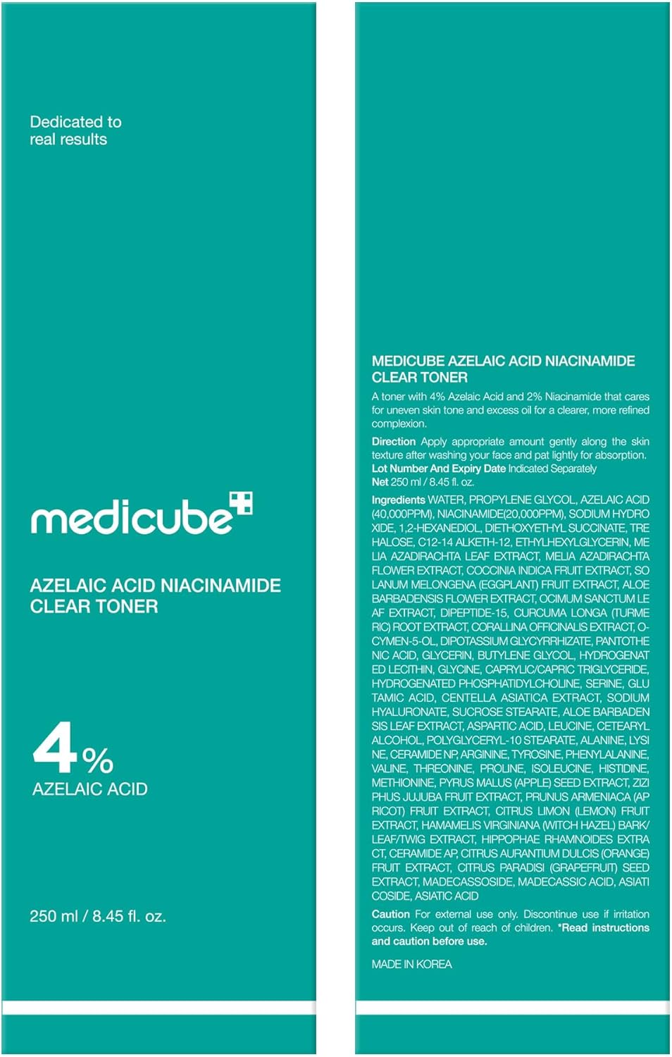 medicube_Azelaic_Acid_Niacinamide_Clarifying_Toner_|_Troubled_Skin_Care,_Ideal_for_Purifying_&_Calming_|_4%_Azelaic_Acid_&_2%_Niacinamide|_Soothing_Daily_Toner_|_Korean_Skin_Care_|_8.45_fl.oz