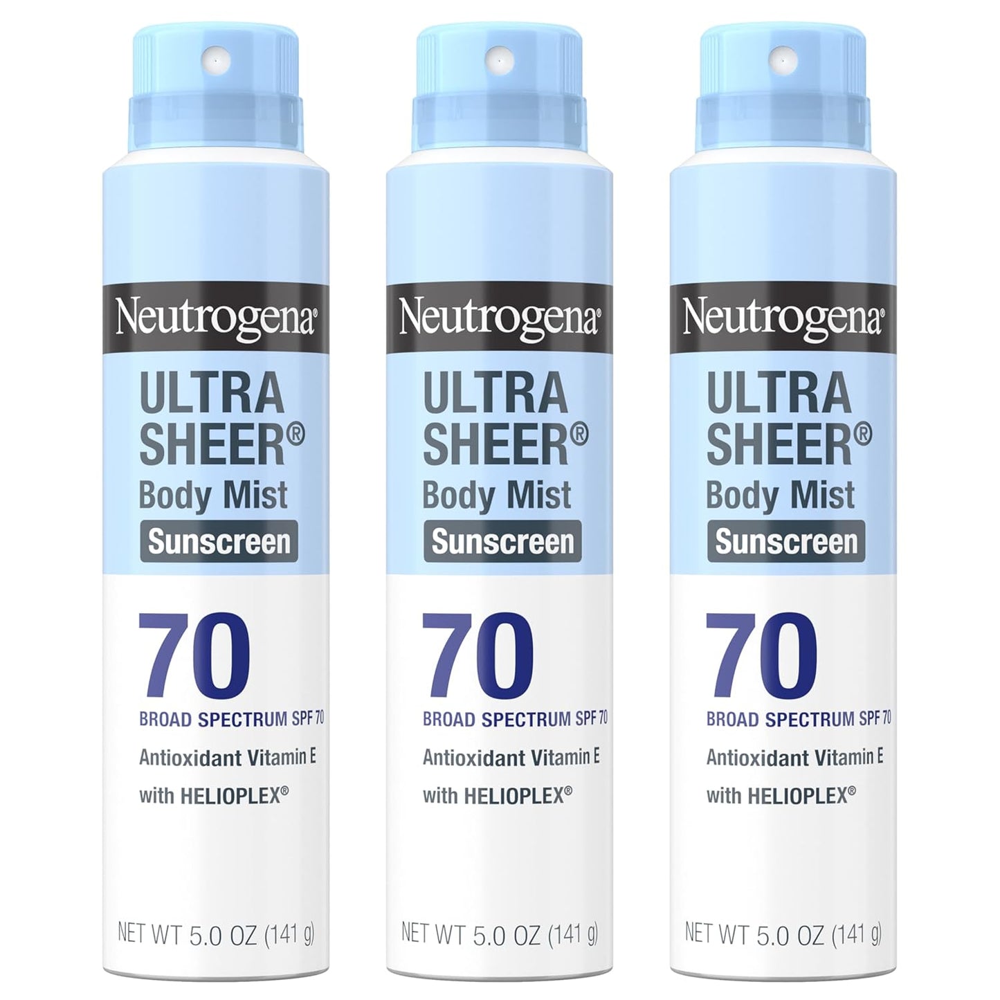 Neutrogena_Ultra_Sheer_Body_Mist_Sunscreen_Spray,_Broad_Spectrum_SPF_70,_Lightweight_Spray_Sunscreen,_Non-Greasy_&_Water_Resistant,_Oil-Free_&_Non-Comedogenic_UVA/UVB,_5_oz,_Pack_of_3