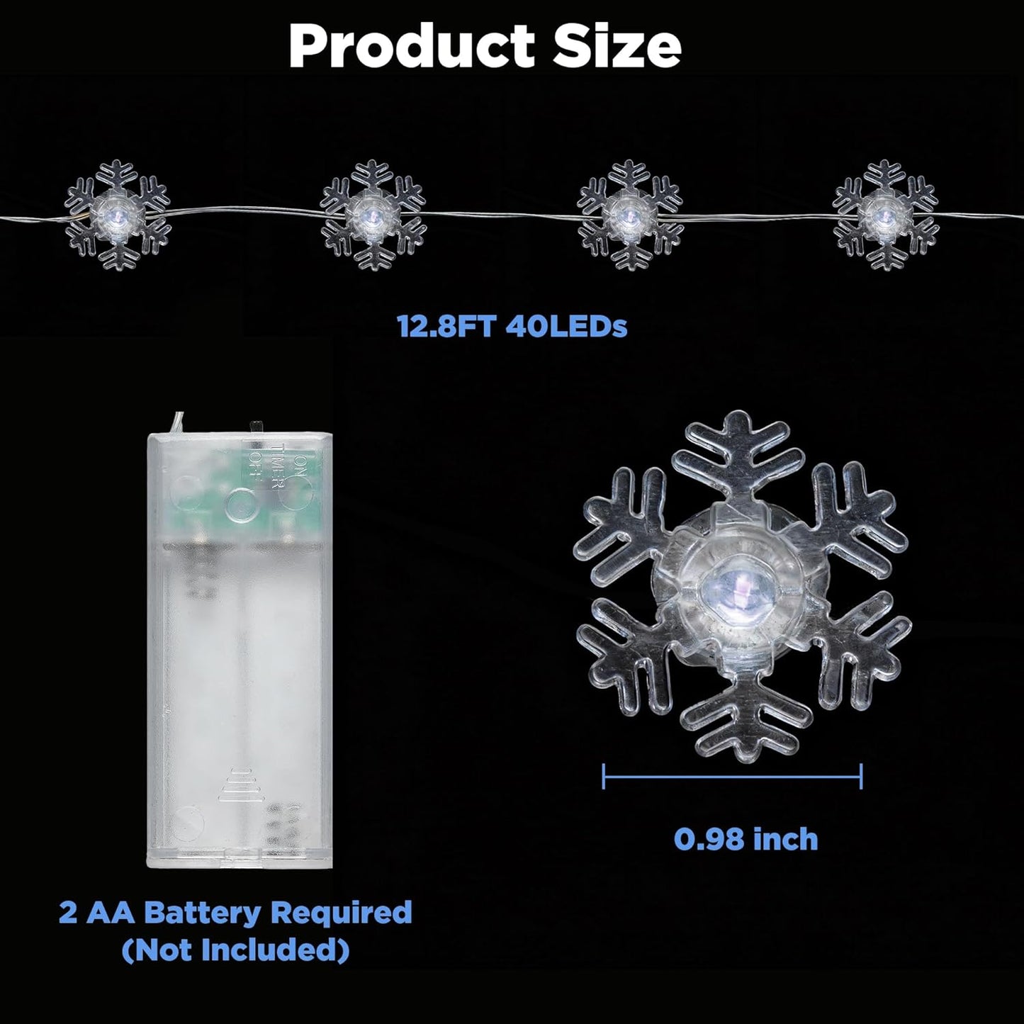 BlcTec_Christmas_Snowflake_String_Lights_40_LED_12.8FT_Battery_Operated_Snowflake_Fairy_Lights_with_Timer_for_Bedroom_Patio_Party_Wall_Indoor_Outdoor_Christmas_Decorations,_Cool_White