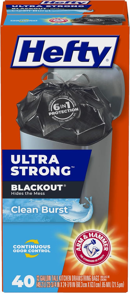 Hefty_Ultra_Strong_13_Gallon_Trash_Bags,_Black_Tall_Kitchen_Trash_Bags_13_Gallon_Size,_Break_Resistant_Drawstring_Enclosure,_Continuous_Odor_Control,_Blackout,_Clean_Burst_Scent,_40_Bags