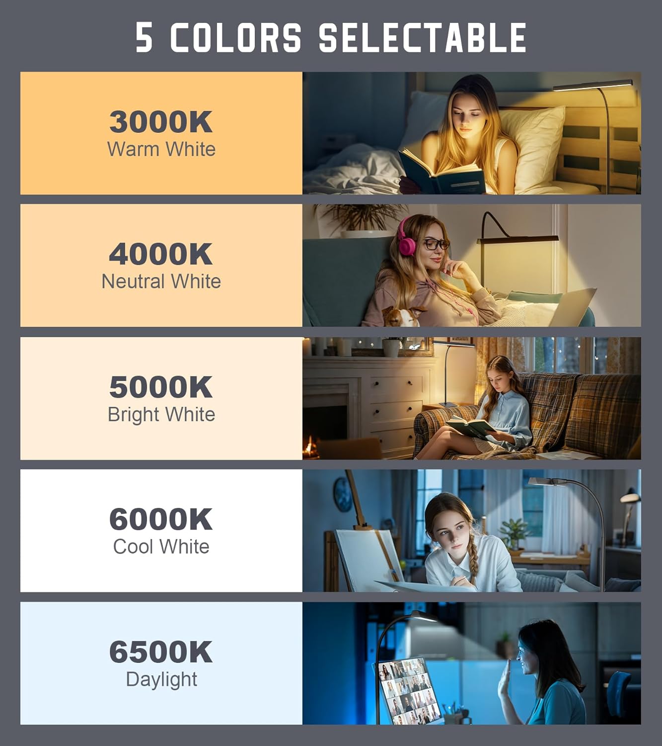 LED_Desk_Lamp_for_Home_Office_with_Base,_Eye-Caring_Architect_Task_Light_with_Adjustable_Gooseneck_12W_USB_Adapter_Touch_Control_5_Dimmable_Brightness_&_Color_Tall_Lamp_for_Reading,_Craft