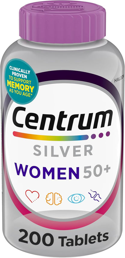 Centrum_Silver_Women's_Multivitamin_for_Women_50_Plus,_Multivitamin/Multimineral_Supplement_with_Vitamin_D3,_B_Vitamins,_Non-GMO_Ingredients,_Supports_Memory_and_Cognition_in_Older_Adults_-_200_Ct