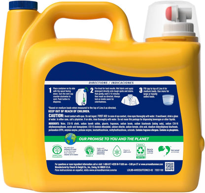 ARM_&_HAMMER_Plus_OxiClean_Odor_Blasters_Fresh_Burst,_128_Loads_Liquid_Laundry_Detergent,_166.5_Fl_oz