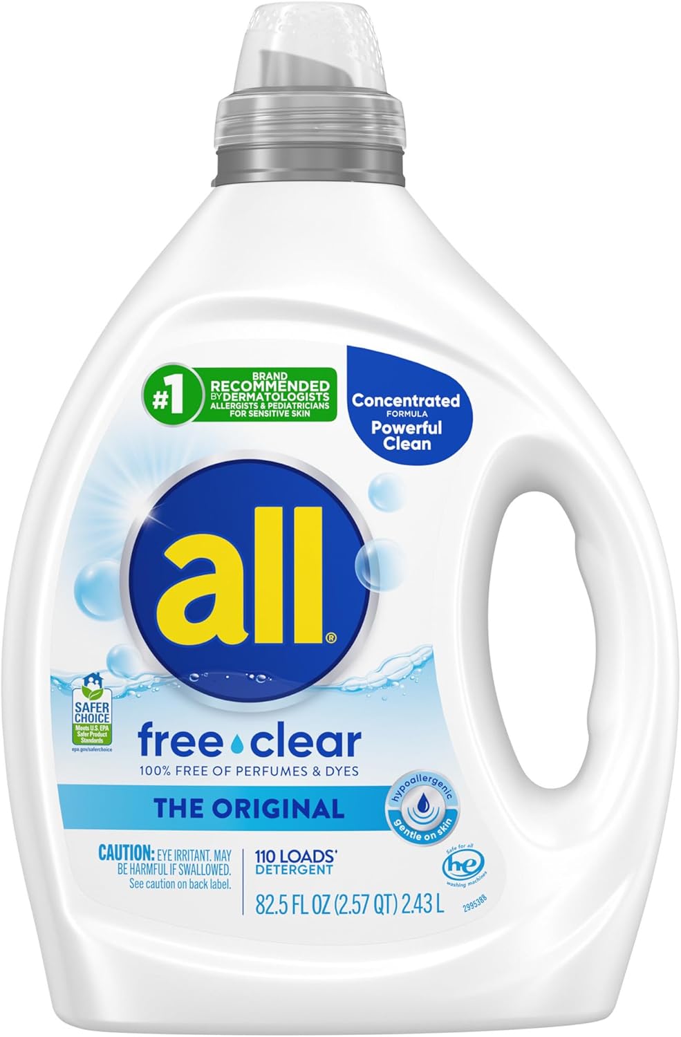 all_free_clear,_Original,_Liquid_Laundry_Detergent_for_Sensitive_Skin,_Unscented_and_Hypoallergenic,_Concentrated,_82.5oz,_110_Loads