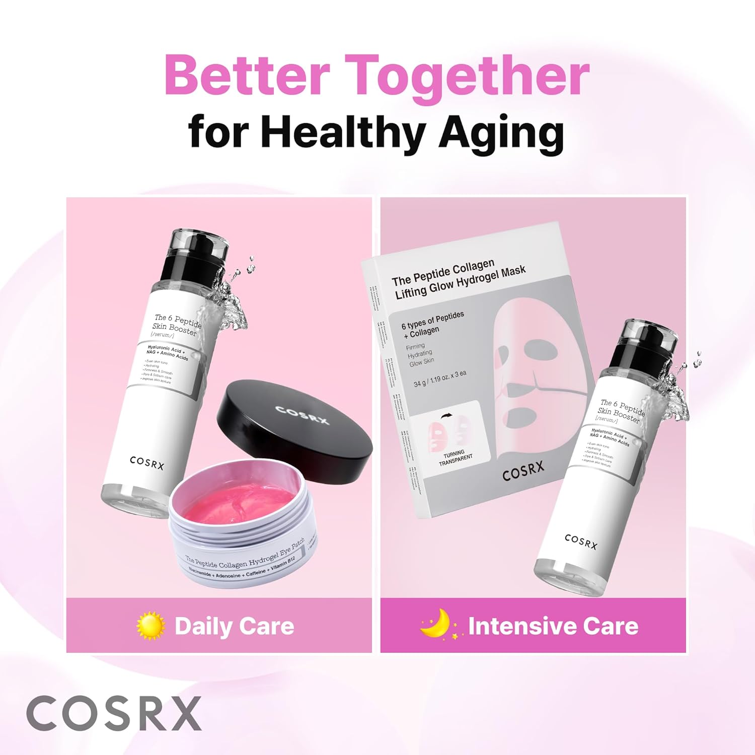 COSRX_6X_Peptide_Collagen_Skin_Booster_Toner_Serum_for_Dull_&_Uneven_Skin,_Preps_Skin_with_Copper_Peptides,_GHK-Cu,_Skin_Renewal_Boosting_Facial_Essence,_Korean_Skin_Care,_5.07_oz,_Mothers_Day_Gifts