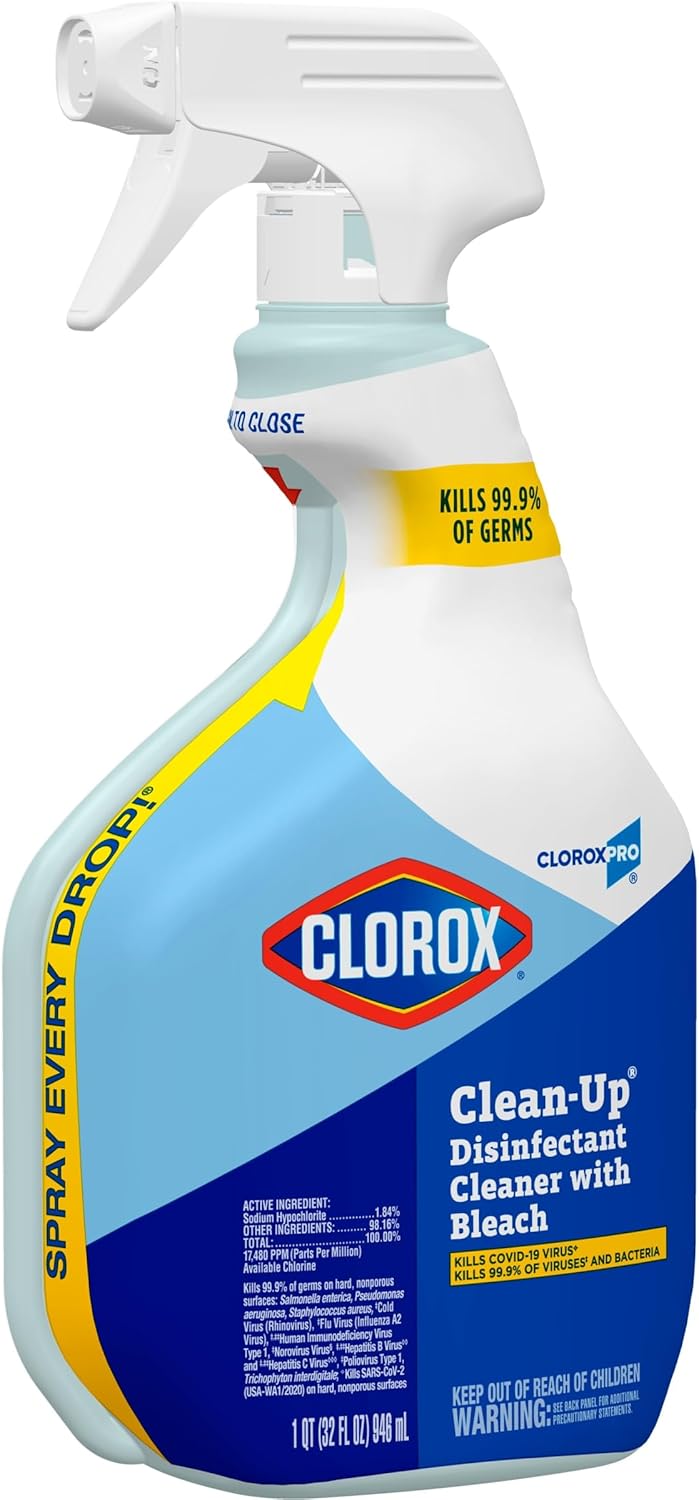 CloroxPro_Clorox_Clean-Up_Disinfectant_Cleaner_with_Bleach_Spray,_32_Ounces_Each_(Pack_of_9)_(35417)