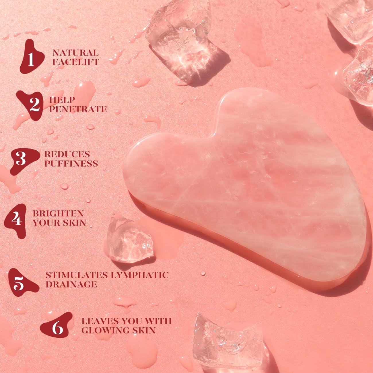 BAIMEI_IcyMe_Jade_Roller_&_Gua_Sha,_Face_Roller_Redness_Reducing_Skin_Care_Tools,_Self_Care_for_Men_Women,_Massager_for_Face,_Eyes,_Neck,_Relieve_Fine_Lines_and_Wrinkles_-_Rose_Quartz