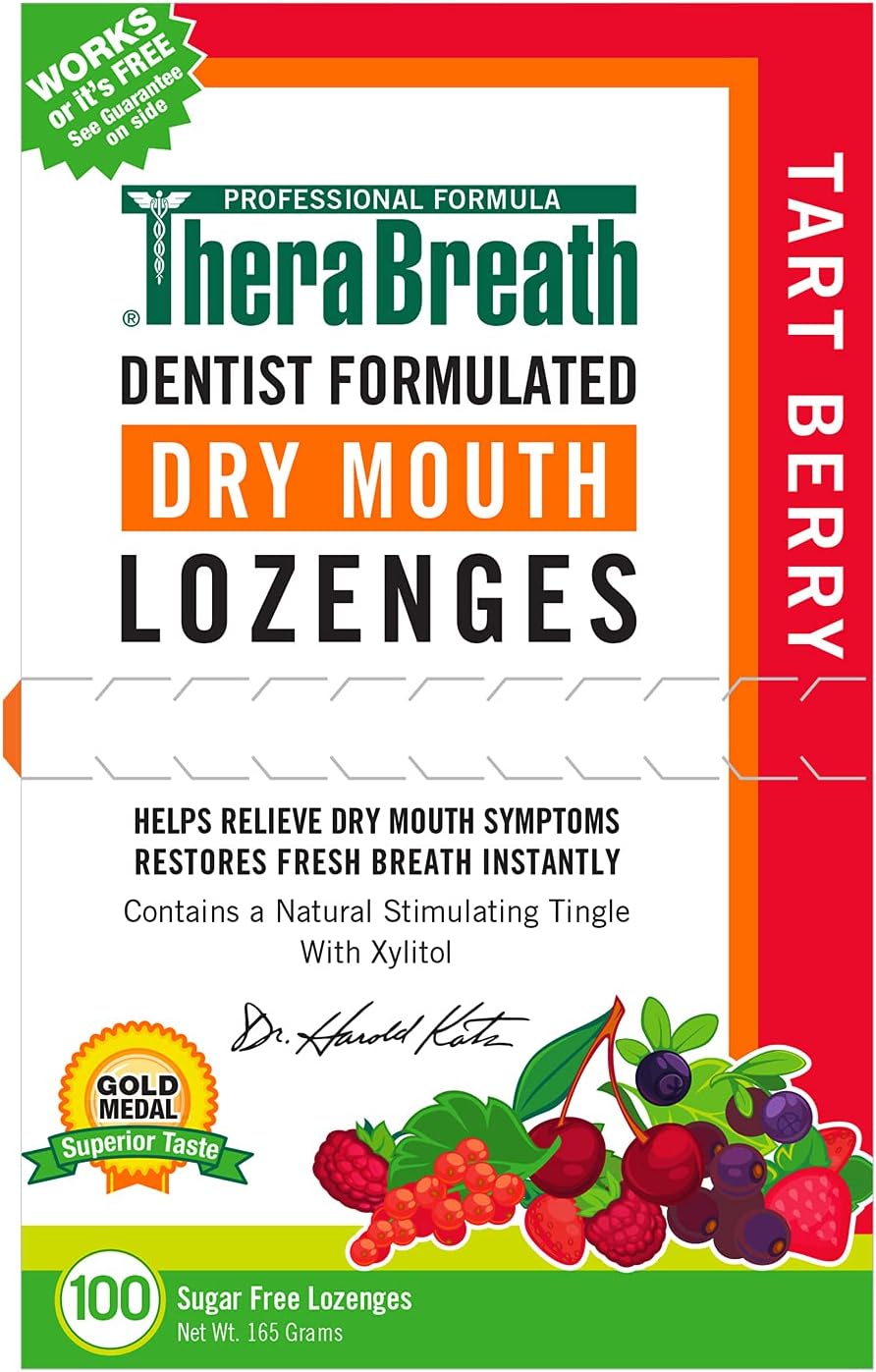 TheraBreath_Dry_Mouth_Lozenges_with_ZINC,_Tart_Berry_Flavor,_100_Lozenges
