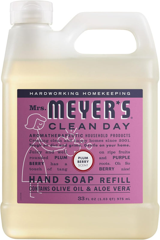 Mrs._MEYER'S_CLEAN_DAY_Hand_Soap_Refill,_Plum_Berry_Scent,_33_Fl_Oz_Bottle