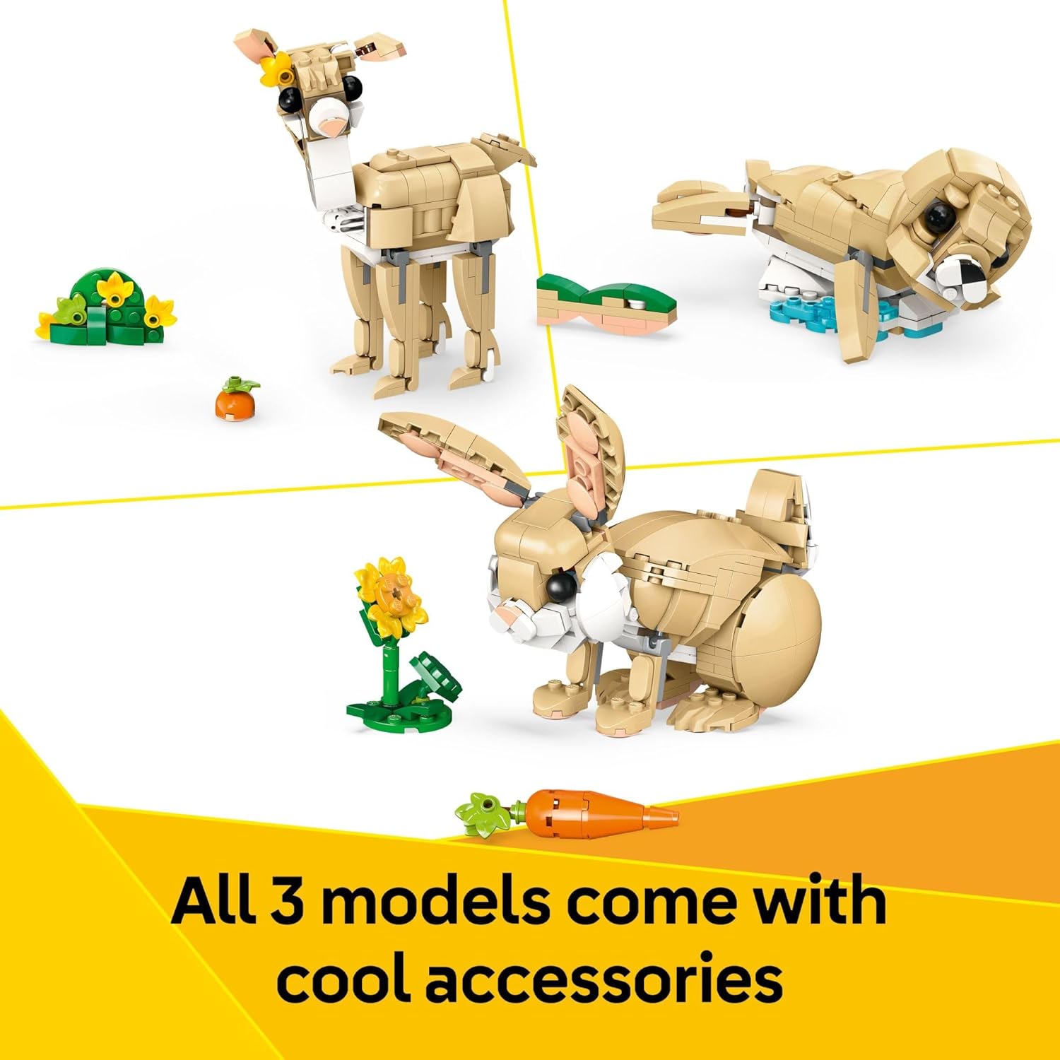 LEGO_Creator_3_in_1_Cute_Bunny_Toy_-_Building_Toy_for_Girls_and_Boys,_Ages_8+_-_Gift_for_Easter_Basket_-_W/_3_Build_Options,_Bunny,_Seal,_or_Llama_-_31162