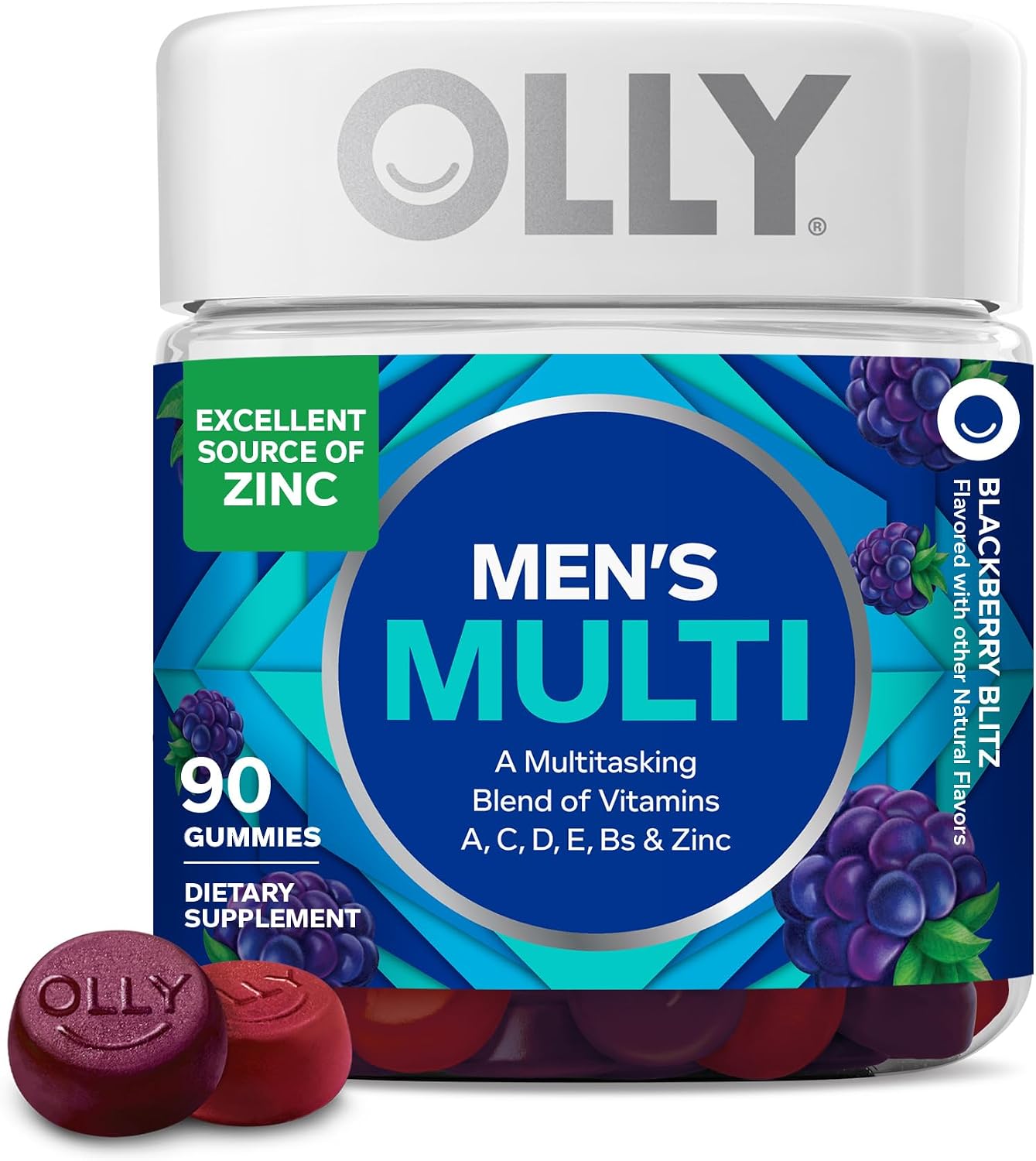 OLLY_Men's_Multivitamin_Gummy,_Vitamins_A,_C,_D,_E,_B,_Zinc,_Blackberry_Flavor,_45_Day_Supply_-_90_Count