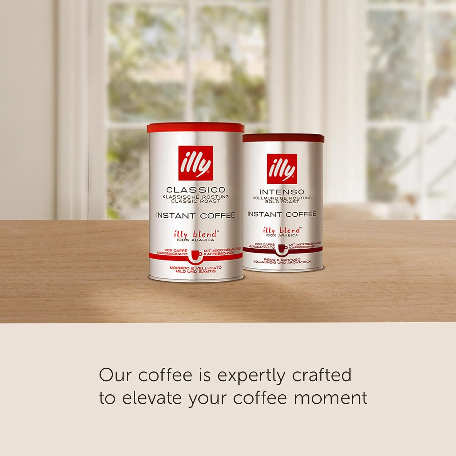 illy_Instant_Coffee-_100%_Arabica_Coffee_–_Classico_Medium_Roast_-_Notes_Of_Caramel,_Orange_Blossom_&_Jasmine_-_Easy_Preparation_-_Convenient_Coffee_Instant_Format_-_Roasted_In_Italy_–_3.3_Ounce