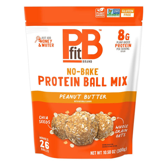 PBfit_No_Bake_Peanut_Butter_Protein_Ball_Mix,_8g_Protein,_Made_with_Chia_Seeds_&_Whole_Grain_Oats,_Gluten_Free,_Vegan_Snacks,_10.58_Oz_Bag