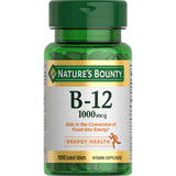 Nature's Bounty Vitamin B12 1000 mcg Supplements, Supports Energy Metabolism, 200 Ct