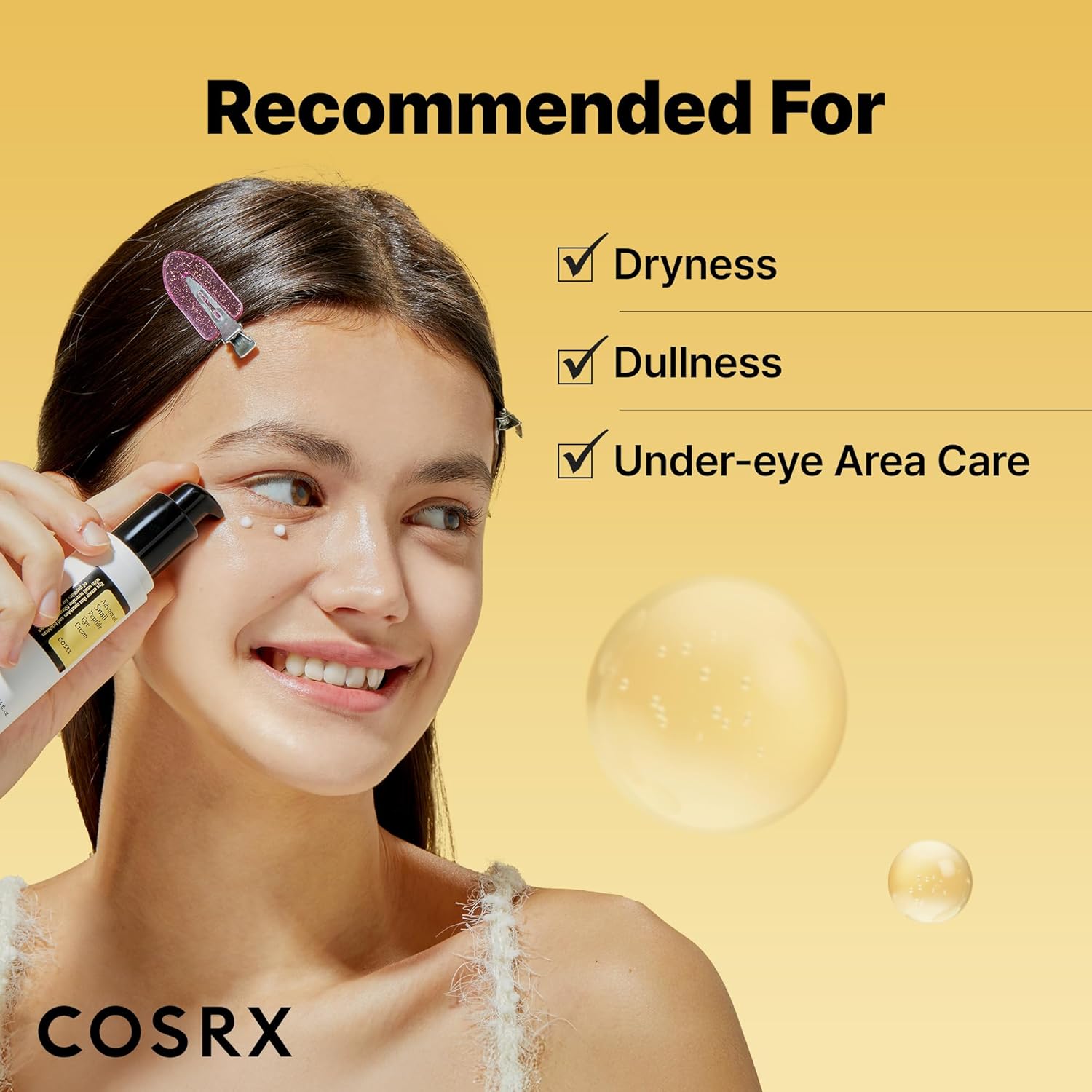 COSRX_Snail_Mucin_Peptide_Under_Eye_Cream,_0.84_fl_oz,_73.7%_Snail_Mucin_and_Niacinamide,_Eye_Care,_Eye_Cream_Anti_Aging,_Dark_Circles,_Korean_Skin_Care