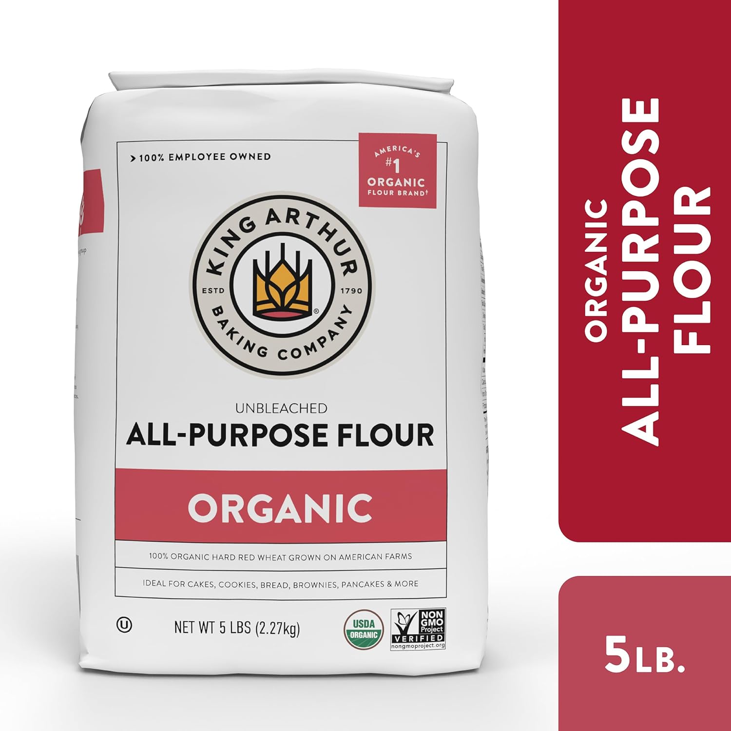King_Arthur_Organic_All_Purpose_Artisan_Flour_-_Premium_Unbleached_Wheat_for_Baking_Bread,_Pizza,_Cookies_&_More_-_5_lbs_Bulk_Pack_of_Versatile,_High-Protein_Baking_Flour