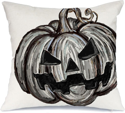 🎁 AACORS Halloween Pillow Cover 12x20 Inches - Pumpkin Farmhouse Decor, Spooky Holiday Throw Pillow Case for Sofa Couch, Home Party Decorations (Black) AA748-12 (100% off)