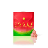 ISSEI Strawberry Mochi Gummies Chewy Candy | Pillowy Soft | Dye-Free | Gluten-Free | Gelatin-Free | Plant-Based | Non-GMO | No Artificial Flavors or Colors | Award Winning Japanese Candy | 2 Oz
