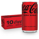 Coca-Cola Coke Zero Sugar Diet Soda, 10 Pack, 20 pack, 24 pack