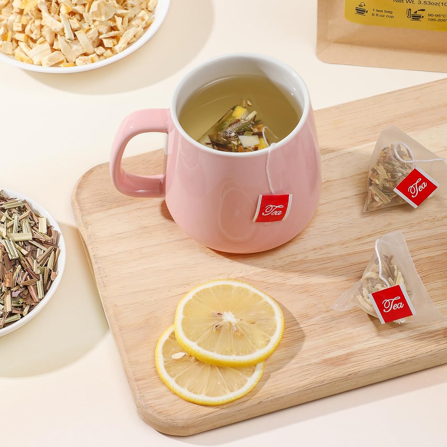 FullChea_-_Lemon_Ginger_Tea_Bags,_50_Teabags_-_Pleasantly_Spicy_&_Warming_-_Non-GMO_-_Caffeine-free_-_Support_Healthy_Digestion_&_Boost_Immunity