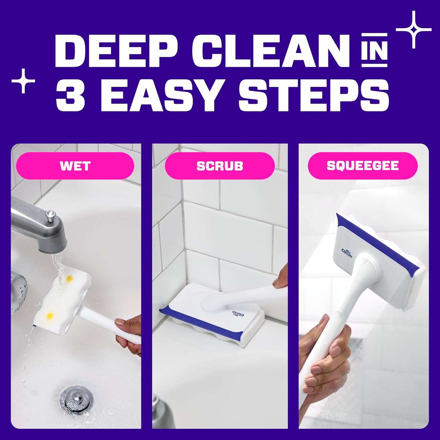Mr._Clean_Magic_Eraser_Shower_&_Tub_Scrubber,_Bathroom_Cleaner,_All_in_One_Bathroom_Cleaner,_Lemon_Starter_Kit,_1_Scrubber_&_2_Foaming_Magic_Erasers