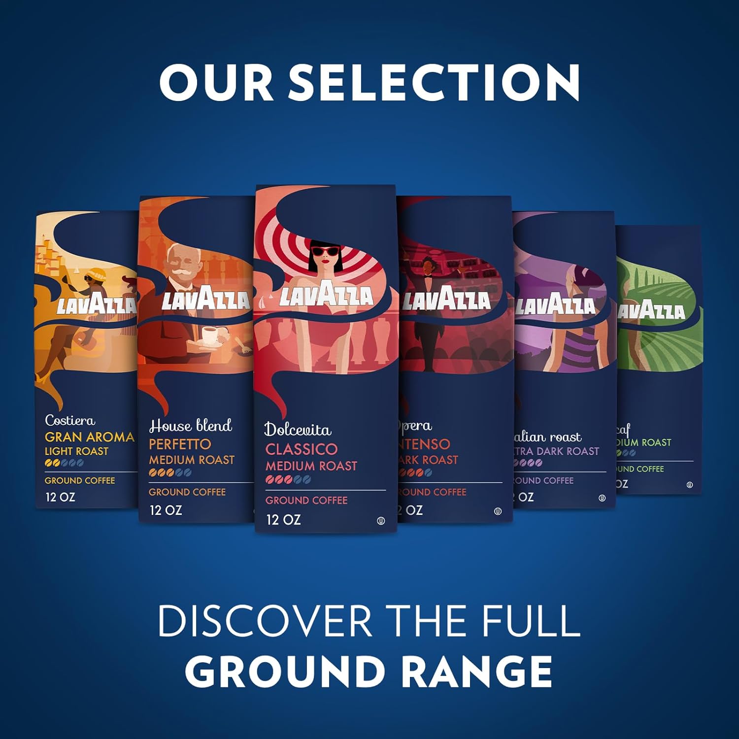 Lavazza_Decaf_Ground_Coffee,_Medium_Roast,_100%_Arabica,_12_oz_Bag_(Pack_of_1)