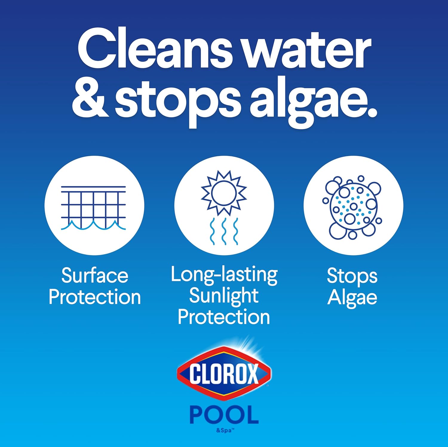 Clorox®_Pool&Spa™_XtraBlue_1”_Swimming_Pool_Chlorinating_Tablets,_Kills_Bacteria_&_Stops_Algae,_Perfect_for_Small_Pools_(5_LB)