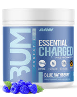 RAW Essential Pre-Workout Powder - Chris Bumstead Sports Nutrition Supplement for Men & Women - Preworkout Energy Powder with Caffeine, L-Citrulline, L-Tyrosine, & Beta Alanine Blend