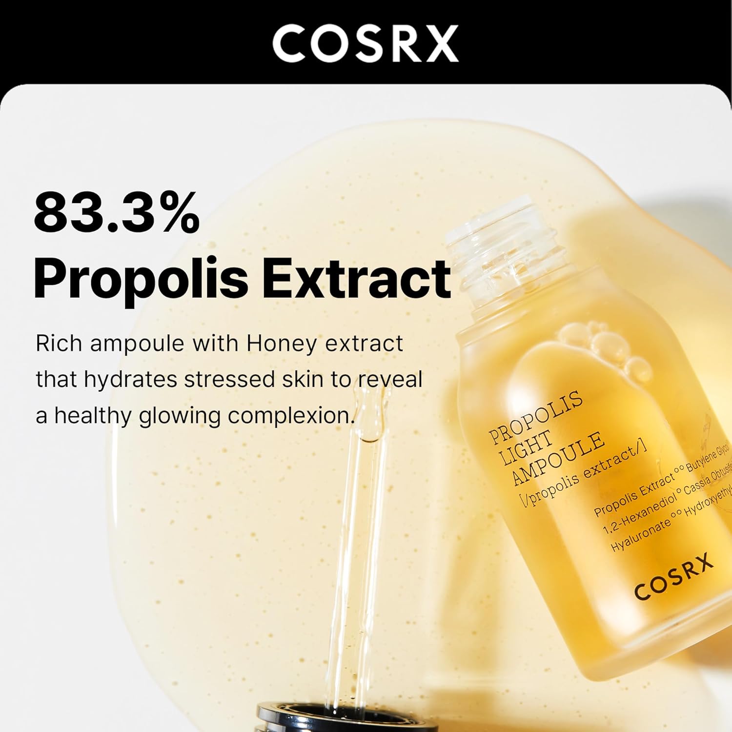 COSRX_Propolis_Ampoule,_Glow_Boosting_Serum_for_Face_with_73.5%_Propolis_Extract,_1.01fl.oz/30ml,_Hydrating_Essence_for_Sensitive_Skin,_Fine_Lines,_Uneven_Skintone,_Korean_Skincare