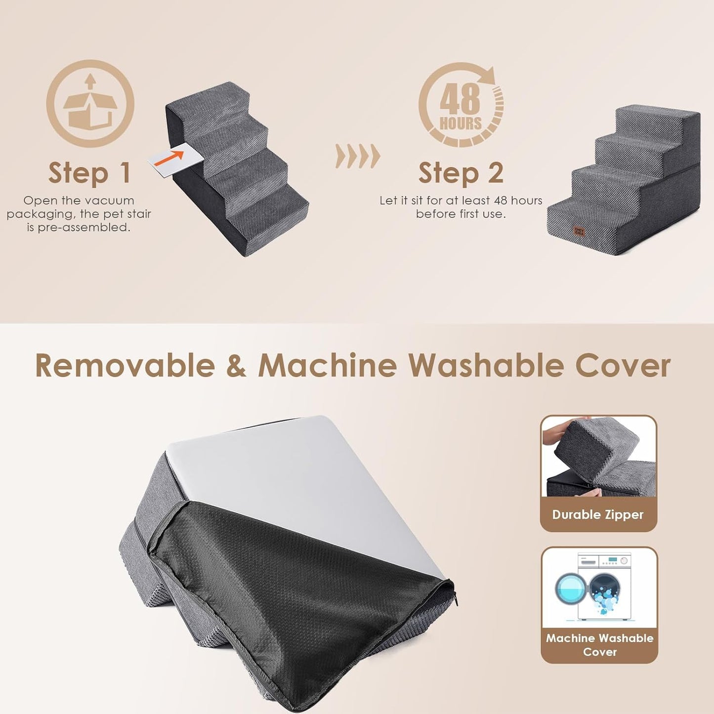 EHEYCIGA_Dog_Stairs_for_Bed_18"_H,_4-Step_Dog_Steps_for_High_Bed,_Pet_Steps_for_Small_Dogs_and_Cats,_Non-Slip_Balanced_Pet_Ramp_Indoor,_Grey