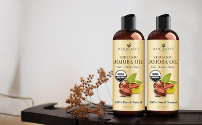 Handcraft_Blends_USDA_Organic_Jojoba_Oil_|_Cold-Pressed_|_8_Fl_Oz_|_100%_Pure_&_Natural_|_for_Hair,_Skin_&_Face_|_Premium_Grade_Carrier_Oil_|_for_Massage_&_Aromatherapy_|_Hexane-Free