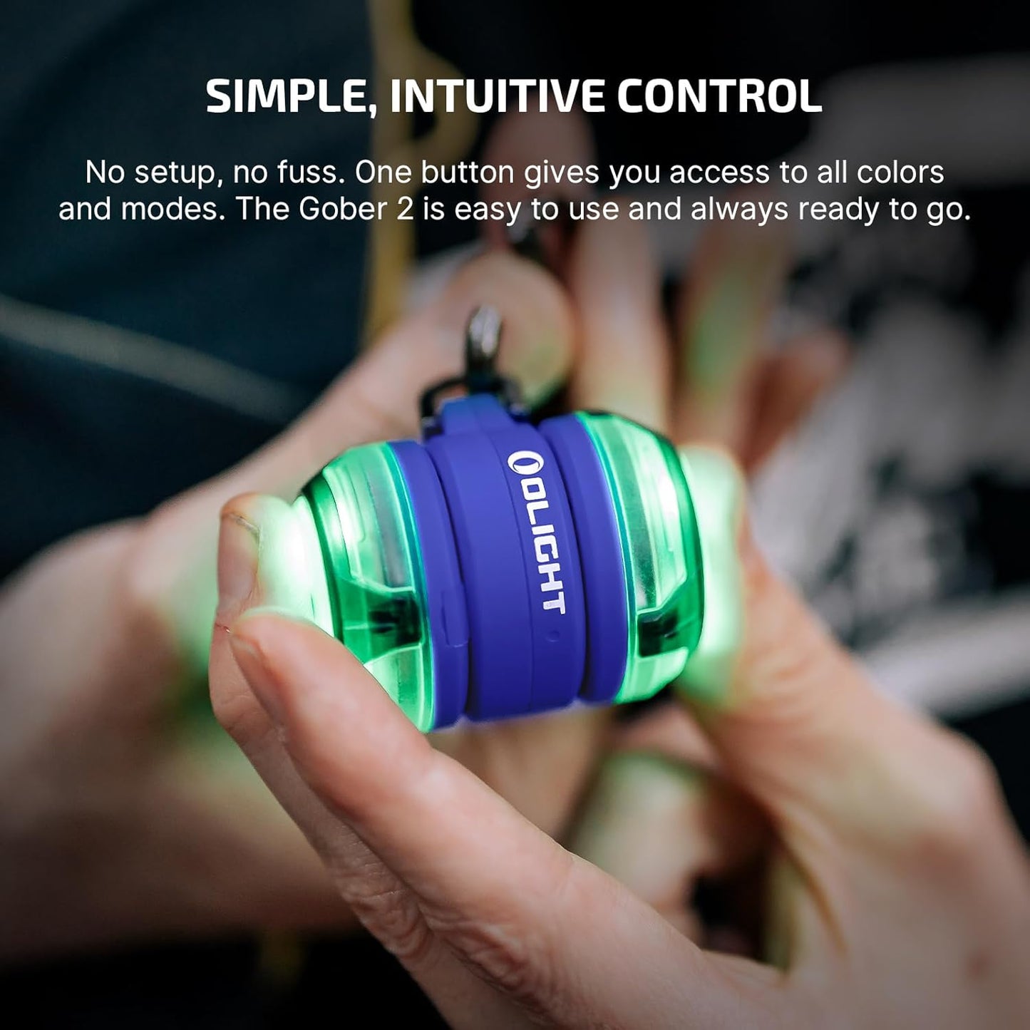 OLIGHT_Gober_2_Safety_Light,_High_Visibility_Beacon_LED_with_6_Color_Settings_and_4_Lighting_Modes,_USB-C_Rechargeable_Flashing_Warning_with_Clip_for_Running,_Cycling,_Camping,_Dog_Walking(Blue)