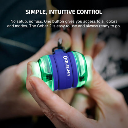OLIGHT_Gober_2_Safety_Light,_High_Visibility_Beacon_LED_with_6_Color_Settings_and_4_Lighting_Modes,_USB-C_Rechargeable_Flashing_Warning_with_Clip_for_Running,_Cycling,_Camping,_Dog_Walking(Blue)