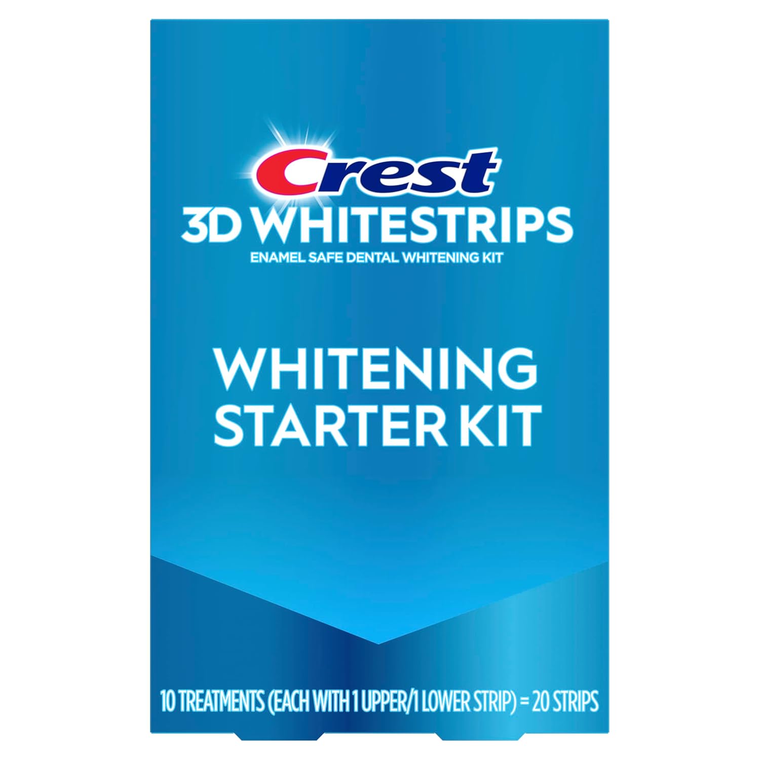 Crest_3D_Whitestrips_Whitening_Starter_Kit_–_Teeth_Whitening_Kit,_10_Treatments,_Each_with_1_Upper/1Lower,_20_Strips_–_Crest_3DWhite_Teeth_Whitening_Strips