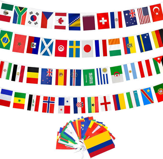 48_Countries_Flag_for_World_Cup_2026_Decorations,World_Cup_Banner_String_Flag_Set,_Double_Sided_Nylon_International_Flags_String,_Soccer_World_Cup_Party_Decorations_for_Bar,_Home,_Sports_Events