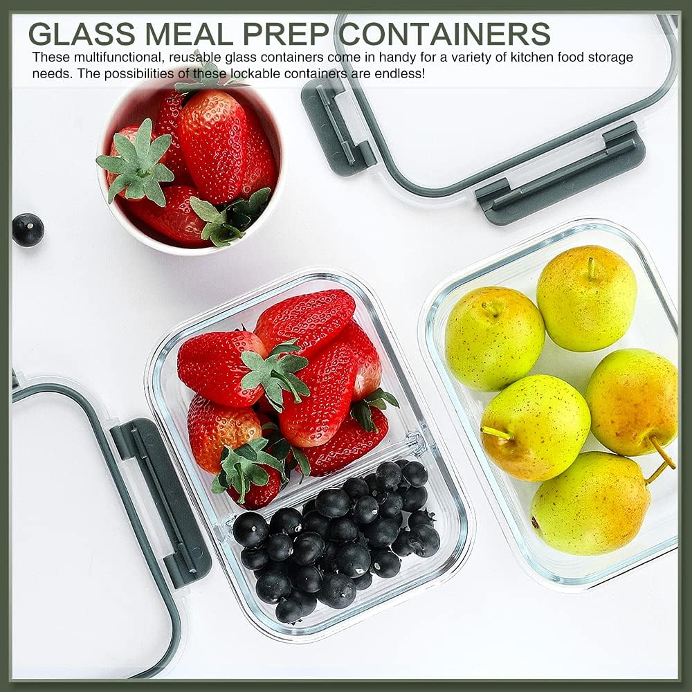 10_Packs_30_oz_Glass_Meal_Prep_Containers,Glass_Food_Storage_Containers_with_Lids,Airtight_Lunch_Bento_Boxes,Microwave,Freezer_and_Dishwasher,Gray