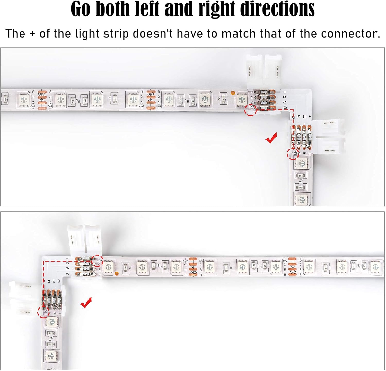 JACKYLED_20Packs_L_Shape_LED_Connectors_with_22Pcs_Clips_10mm_for_Strip_Lights
