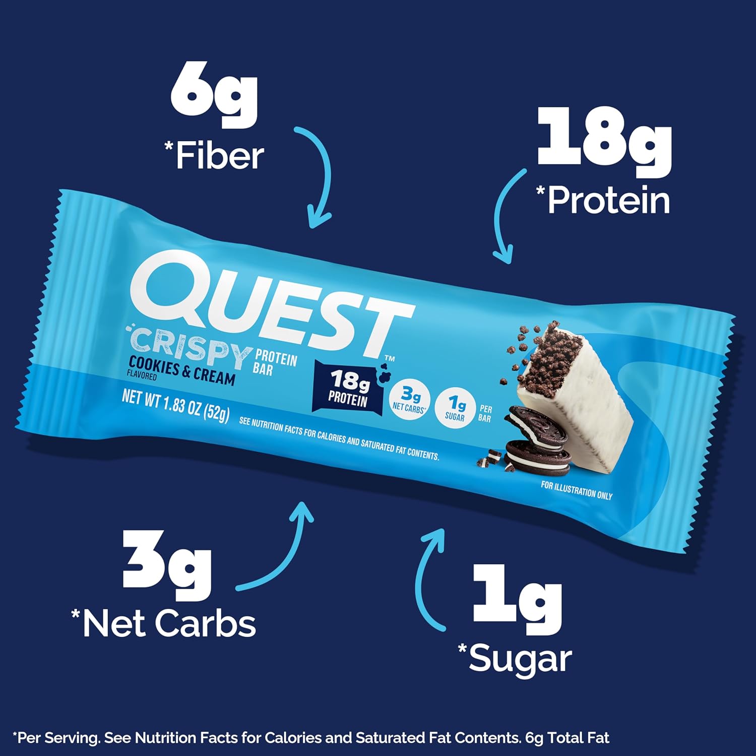 Quest_Nutrition_Crispy_Cookies_&_Cream_Hero_Protein_Bar,_18g_Protein,_1g_Sugar,_3g_Net_Carb,_Gluten_Free,_Protein_Snack,_Keto_Friendly,_12_Count