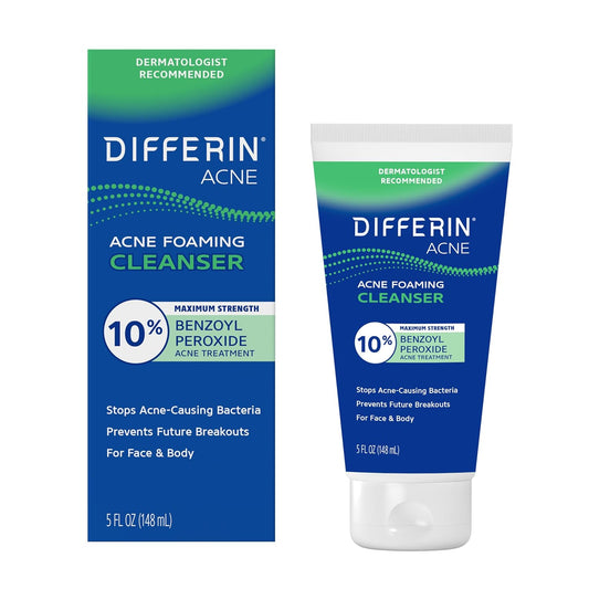 Differin_Acne_Face_Wash_with_10%_Benzoyl_Peroxide,_Maximum_Strength_OTC_Acne_Foaming_Cleanser,_Fast_Acting_Acne_Treatment_for_Face_and_Body,_5_oz.