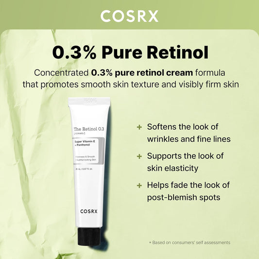 COSRX_Retinol_0.3%_Cream,_0.67_Oz,_Anti-aging_Eye_&_Neck_Cream_with_Retinoid_Treatment_to_Firm_Skin,_Reduce_Wrinkles,_Fine_Lines,_Signs_of_Aging,_Gentle_Daily_Korean_Skin_Care