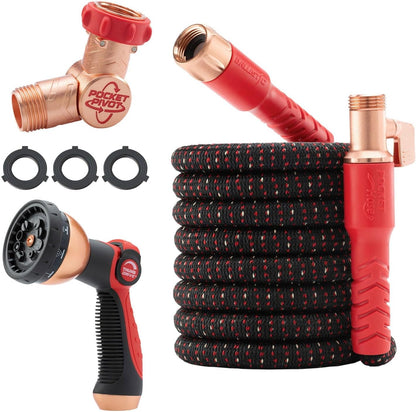 Pocket_Hose_Ballistic_50_FT_Expandable_Garden_Hose_w/Pocket_Pivot_Swivel_Connector,_Anti-Burst_Sleeve_Reinforced_with_Bulletproof_Fiber,_Lightweight,_No-Kink,_Compact,_UV-Protected,_AS_SEEN_ON_TV