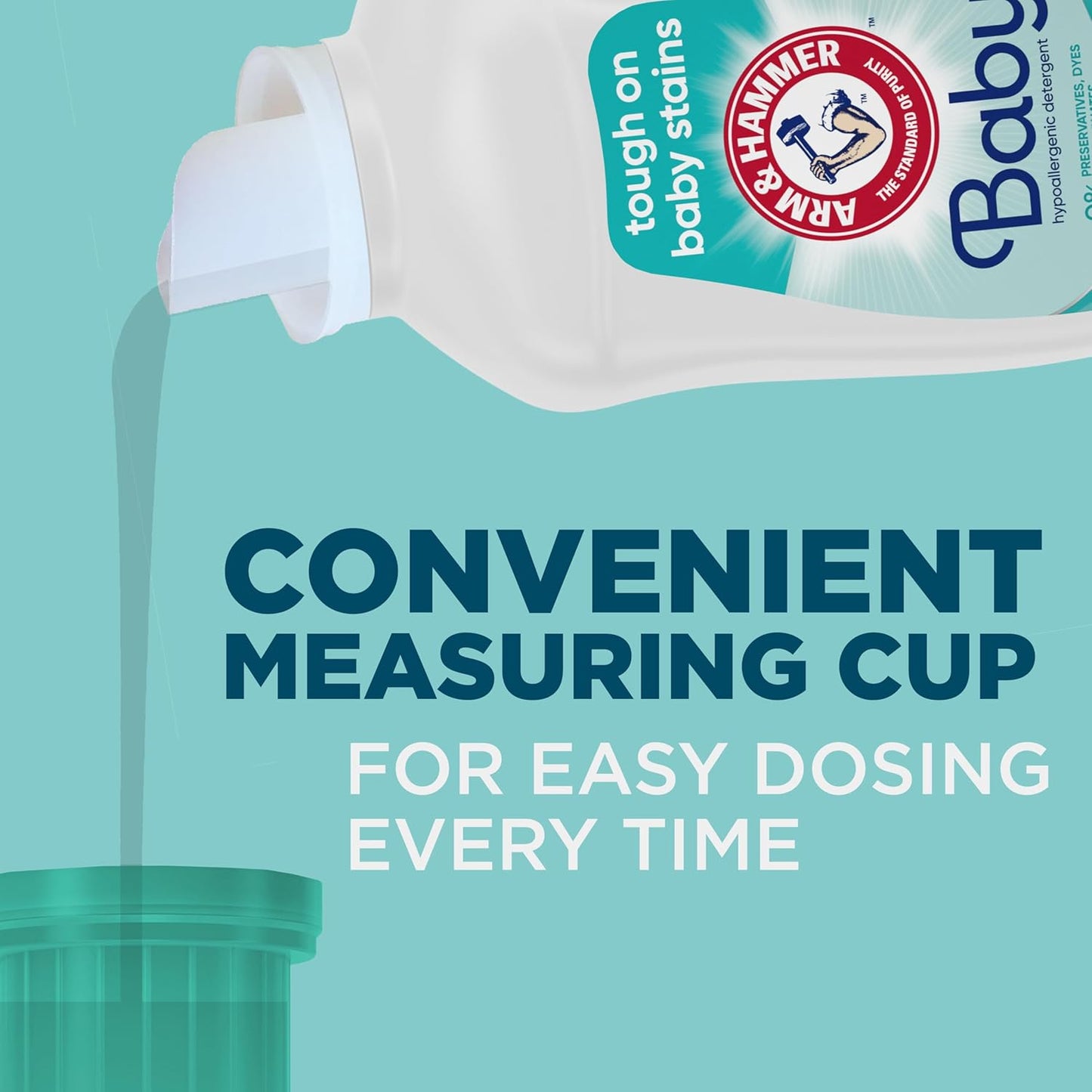 ARM_&_HAMMER_Baby,_77_Loads_Hypoallergenic_Liquid_Laundry_Detergent,_100.5_fl_oz