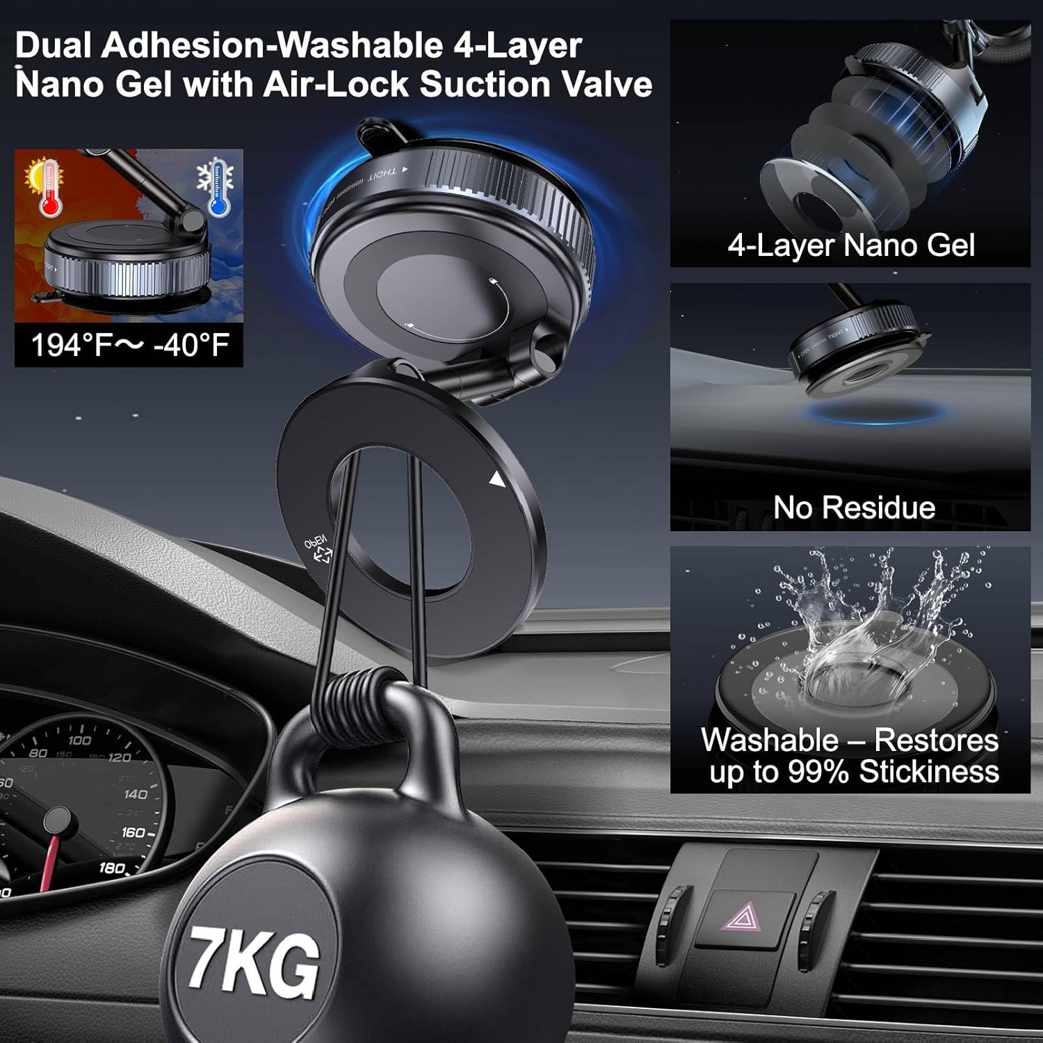 Vacuum_Magnetic_Suction_Phone_Holder,_Foldable_and_Retractable_Hands-Free_Suction_Cup_Phone_Mount_for_Car/Gym/Mirror/Smooth_Surface,_Compatible_with_iPhone_Android_and_All_Smartphones_(Black)