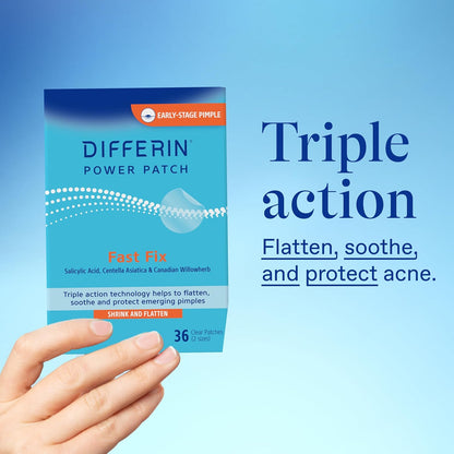 Differin_Acne_Patches,_Pimple_Patches_for_Acne_Prone_Skin,_Formulated_with_Salicylic_Acid_and_Centella,_Fast_Triple_Action_Power_Patch_for_Day_&_Night,_Dermatologist_Tested,_36_Count