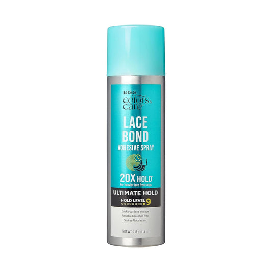 KISS_Colors_&_Care_Lace_Bond_Adhesive_Spray_Ultimate_Hold_11.1_oz._-_Adhesive_for_Lace_Frontals,_Sweat_Proof,_Water-Resistant,_Fast_Drying,_Efficient_Nozzle,_Convenient,_Super_Secure_for_All_Day