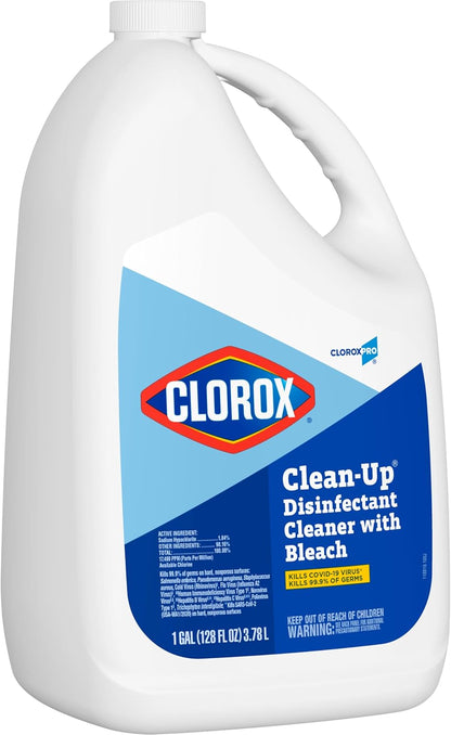 CloroxPro_Clorox_Clean-Up_Disinfectant_Cleaner_with_Bleach_Refill,_128_Ounces_(Package_May_Vary)