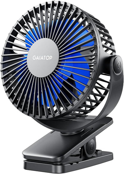 Gaiatop_Portable_Clip_on_Fan_Battery_Operated,_Small_Powerful_3_Speed_Quiet_360°_Rotate,_USB_Rechargeable_Mini_Personal_Cooling_Fan_for_Desk_Table_Home_Office_Stroller_Camping_Women_Gifts_Black_Blue