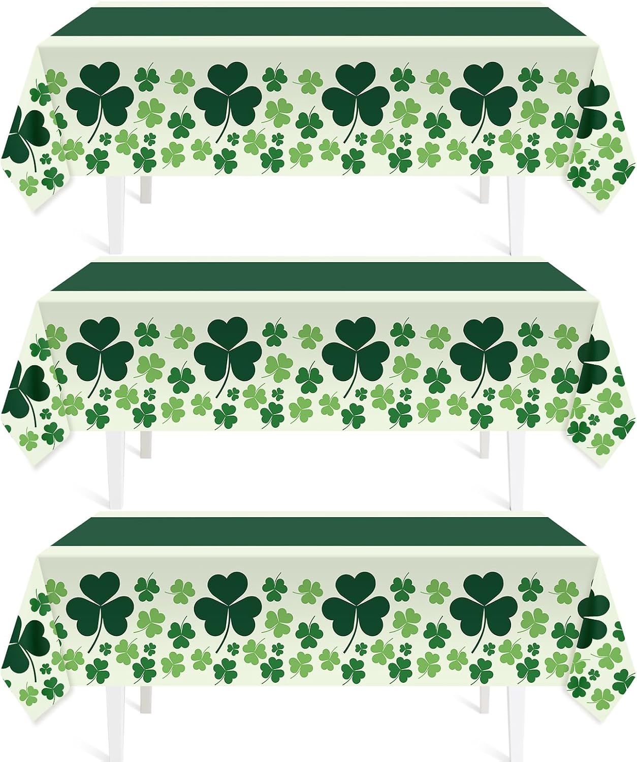 Childom_3_Pack_St_Patricks_Day_Decorations,St_Patricks_Day_Table_Cloths_for_Rectangle_Tables,54"_x_108"_Disposable_Plastic_Tablecloths_for_St._Patrick's_Day,Home,Kitchen,Picnic,Parties,Spring_Decors