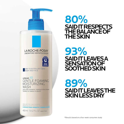 La_Roche-Posay_Lipikar_AP+_Gentle_Foaming_Moisturizing_Wash,_Shea_Butter_+_Niacinamide_+_Glycerin,_Moisturizing_Body_Wash_For_Dry_Skin,_National_Eczema_Association_Accepted,_Dermatologist_Tested​
